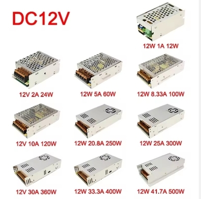 12V 24V অতি পাতলা এবং স্লিম এলইডি পাওয়ার সাপ্লাই 100W 300W 400W 600W IP67 ভোল্টেজ কনস্ট্যান্ট কারেন্ট লাইটিং এলইডি ড্রাইভার