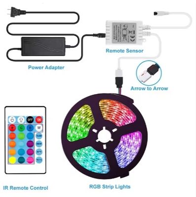 Led Strip Lights SMD 5050 Flexible Waterproof Led Strip Lights Smart RGB