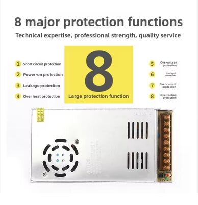 উচ্চ মানের LED ল্যাম্প জরুরী ড্রাইভ জলরোধী নকশা 600W LED পাওয়ার সাপ্লাই 24v