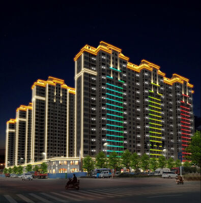 স্থায়ী IP67 LED আউটলাইন লাইট 50mm DC24V RGB আউটডোর জলরোধী DMX512 কন্ট্রোল বাণিজ্যিক LED পয়েন্ট লাইট