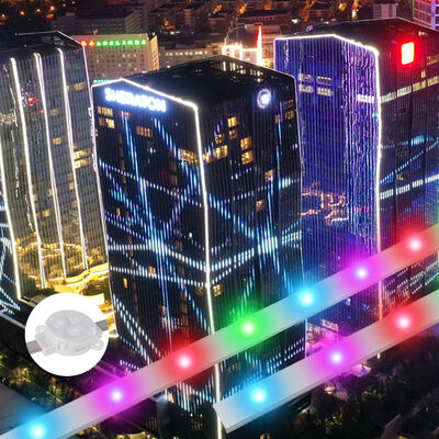 সরাসরি বিপণন ৩০মিমি জলরোধী IP67 অ্যাড্রেসযোগ্য RGB অ্যালুমিনিয়াম প্রোফাইল স্থায়ী আউটডোর ক্রিসমাস লাইট