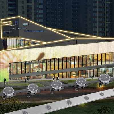 আউটডোর ফাসাদ আইপি৬৭ জলরোধী ৩০মিমি লিনিয়ার লাইট ফ্লেক্সিবল বিল্ডিং লাইটিং এলইডি পয়েন্ট লাইট সোর্স