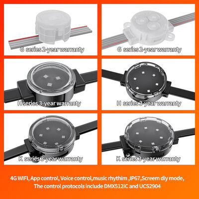 30mm IP67 Waterproof RGB Color Changeable LED Pixel Light for Outdoor Decoration