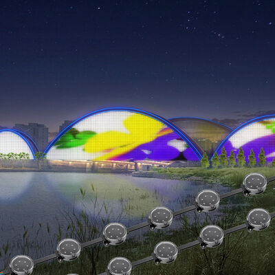 আউটডোর আইপি 67 36 ভল্ট দীর্ঘ দূরত্ব জলরোধী 40 মিমি পিক্সেল এলইডি পয়েন্ট লাইট উত্স হোয়াইট ইমিটিং স্থায়ী এলইডি পিক্সেল লাইট