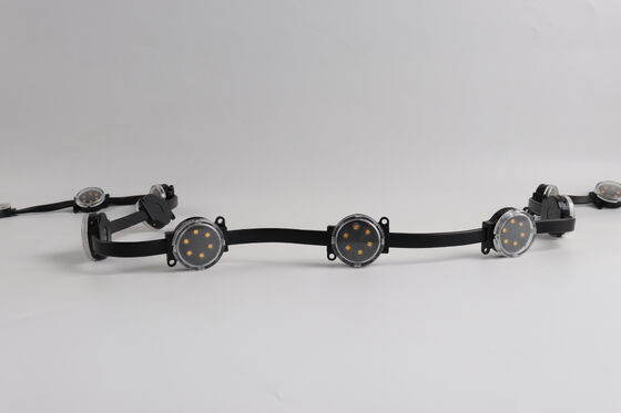 50mm RGBW পিক্সেল পয়েন্ট লাইট সোর্স 2W DMX512 IP67 ওয়াটারপ্রুফ 120° বিম এঙ্গেল আউটডোর