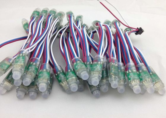 IC Model 9823 RGB LED Pixel LED Chain Light with RED Wire + white - Blue